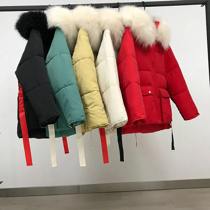 Зимняя шуба с капюшоном Толстый теплый рыхлый хлопок Ватные парки|Женские
