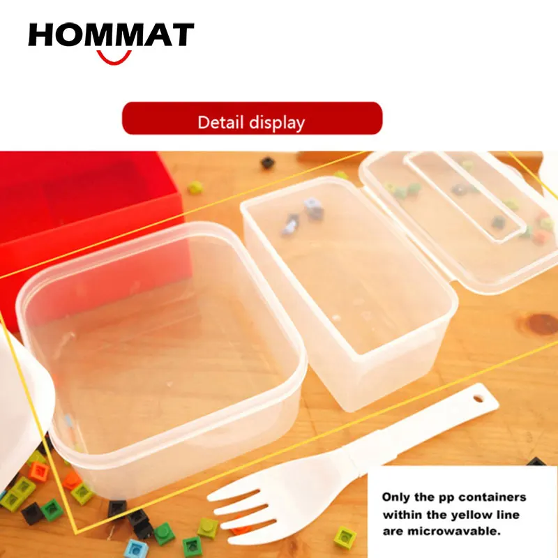 Творческая пища коробка дети Кирпичи DIY шаблон Bento Box пиксельный блок головоломка