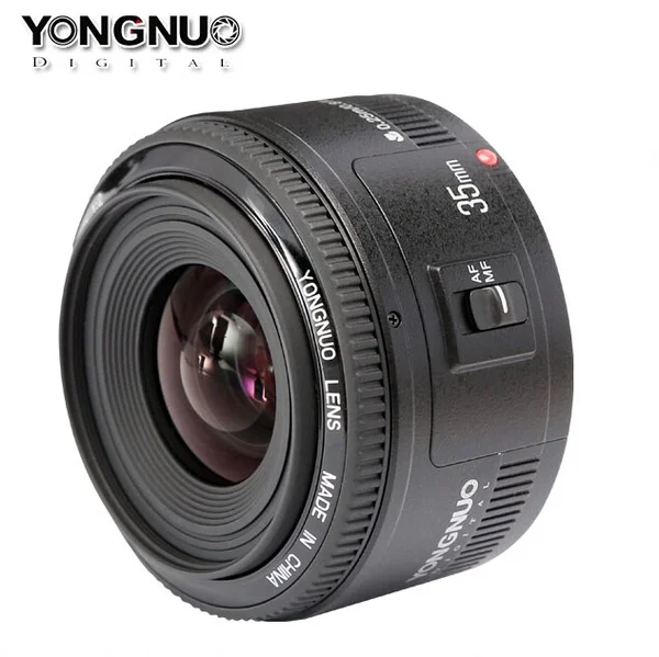 100% оригинальный беспроводной триггер вспышки Yongnuo 35 мм объектив YN35mm F2