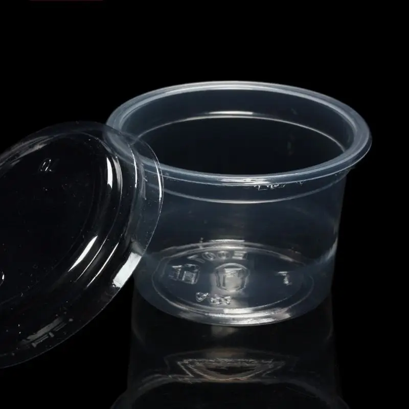 50 шт. одноразовых s-образных цветов 120 мл контейнер для соуса Pot Jello Shot Slime Storage с