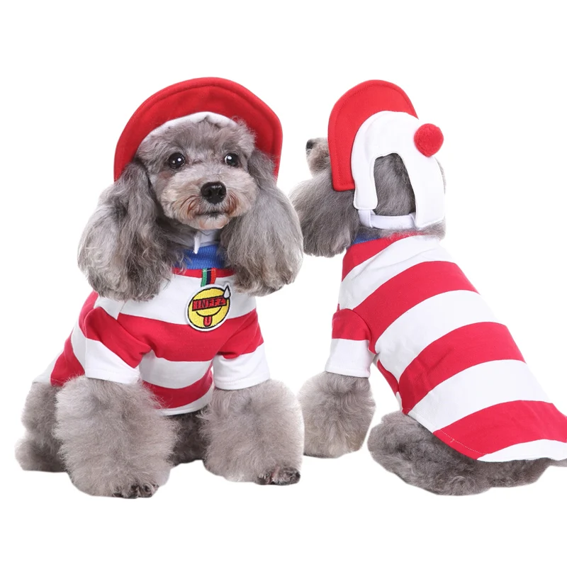 Новое поступление Новогодние товары комплект для малышей с Hat Pet костюм собаки