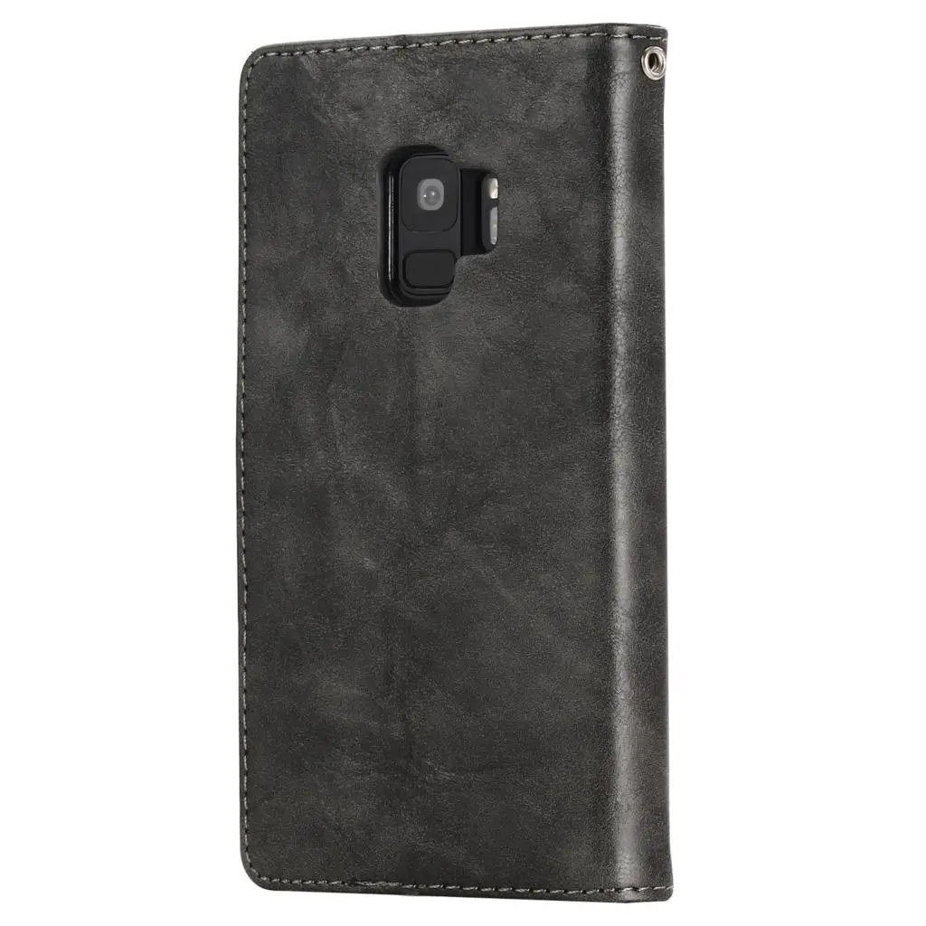 Винтаж кожаный бумажник чехол для samsung Galaxy Note 10 9 8 5 S8 S9 S10 плюс S10E S6 S7 край A3 A5 A7 чехол с откидной крышкой на магните
