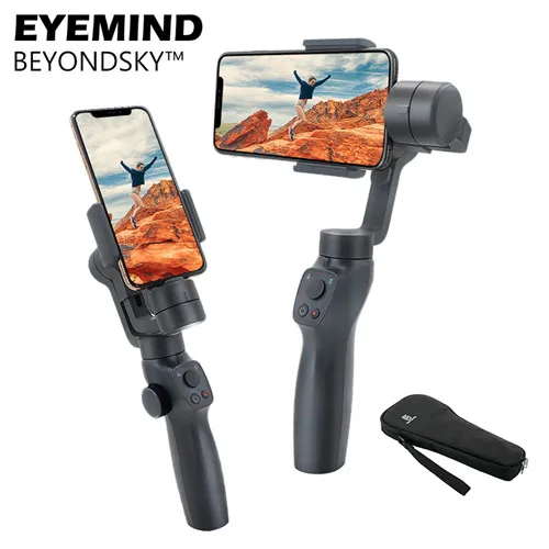 BEYONDSKY EYEMIND 2 ручные стабилизаторы смартфон стабилизатор VS Zhiyun Smooth 4/Q Модель для iPhone X 8Plus 8 7 Android - Цвет: with bag