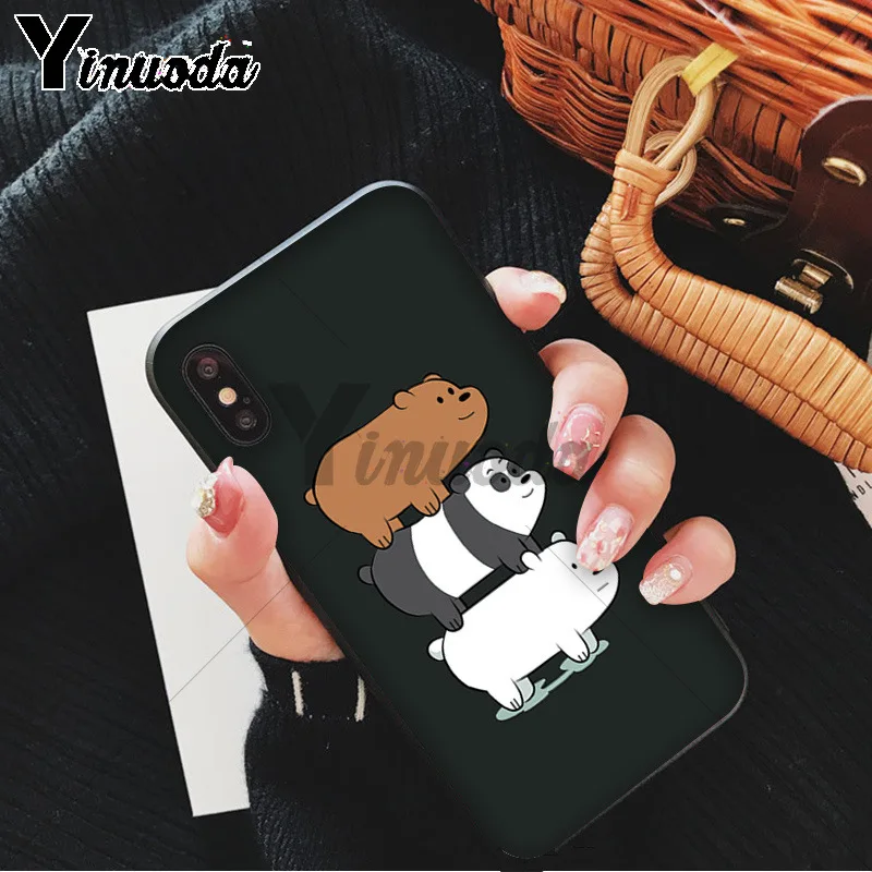 Yinuoda Мы Голые Медведи miniso Coque чехол для телефона для iPhone 6S 6plus 7plus 8 8Plus X Xs MAX 5 5S XR - Цвет: A7