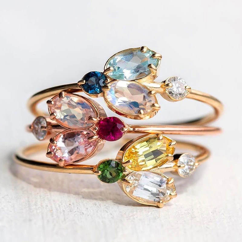 3 шт./компл. Модный Блестящий кристалл драгоценный камень в форме капли воды виде