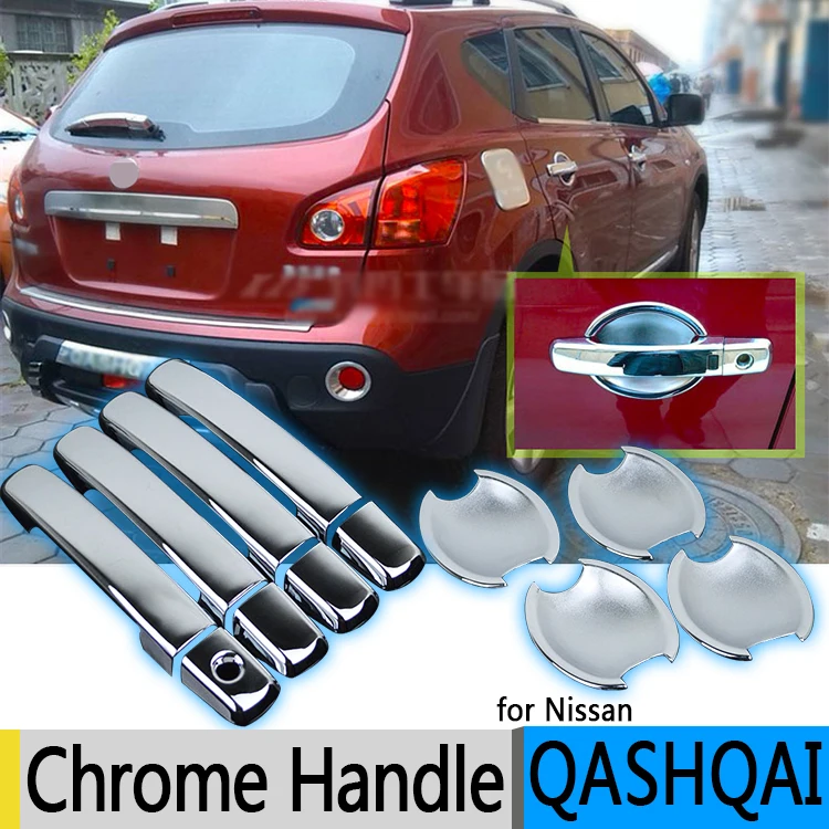 Наклейки для Nissan Qashqai 2006 2013 J10 роскошные аксессуары хромированные покрытия