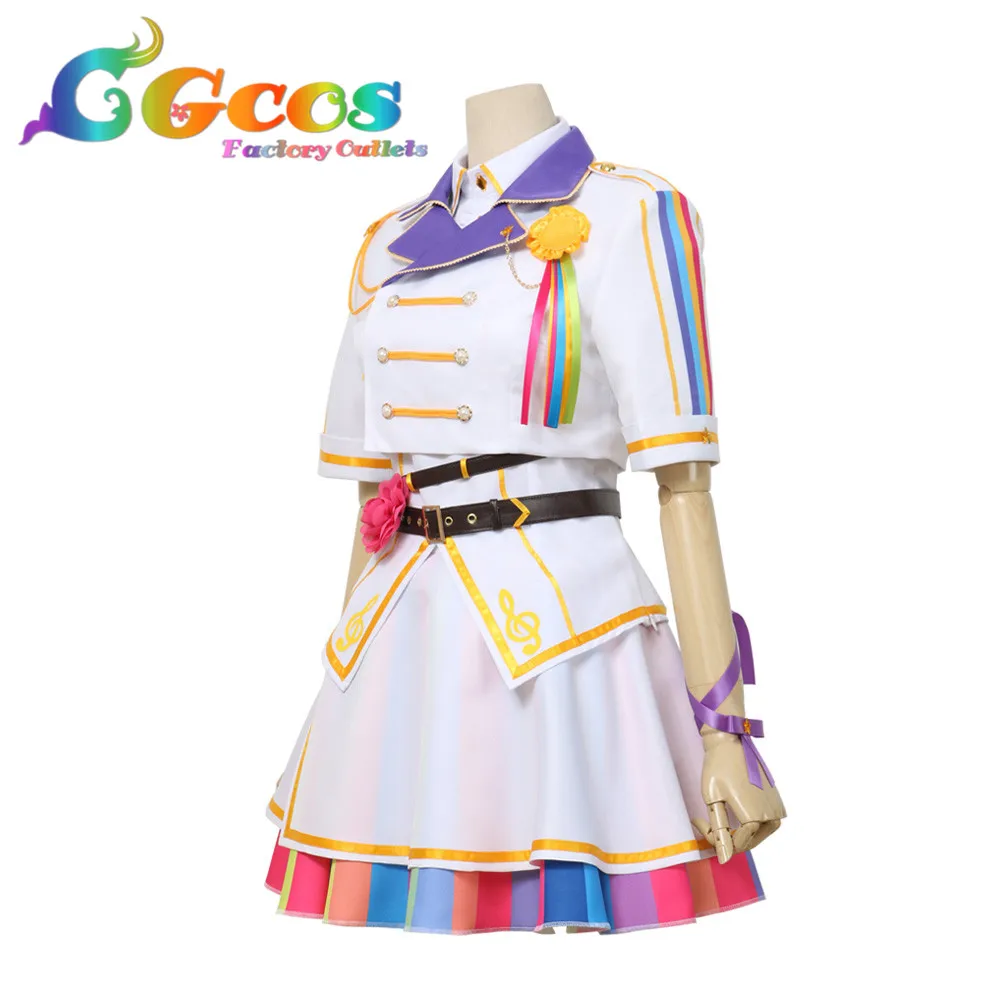 CGCOS Бесплатная доставка Косплэй костюм Bang Dream! Поппин вечерние 9th один круговой