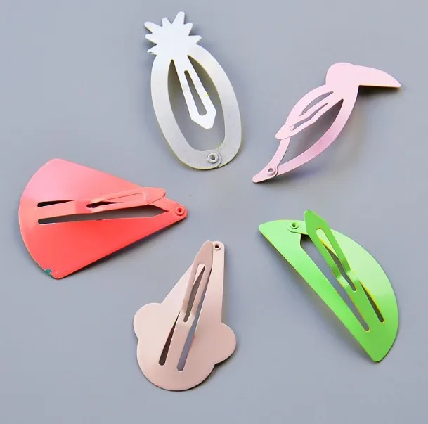 

2-6Pcs/Set Kids Hair Accessories Headwear Flamingo Pineapple Fruit Hair pins Cartoon Rainbow Hair Clips for Girl Festival Gifts
