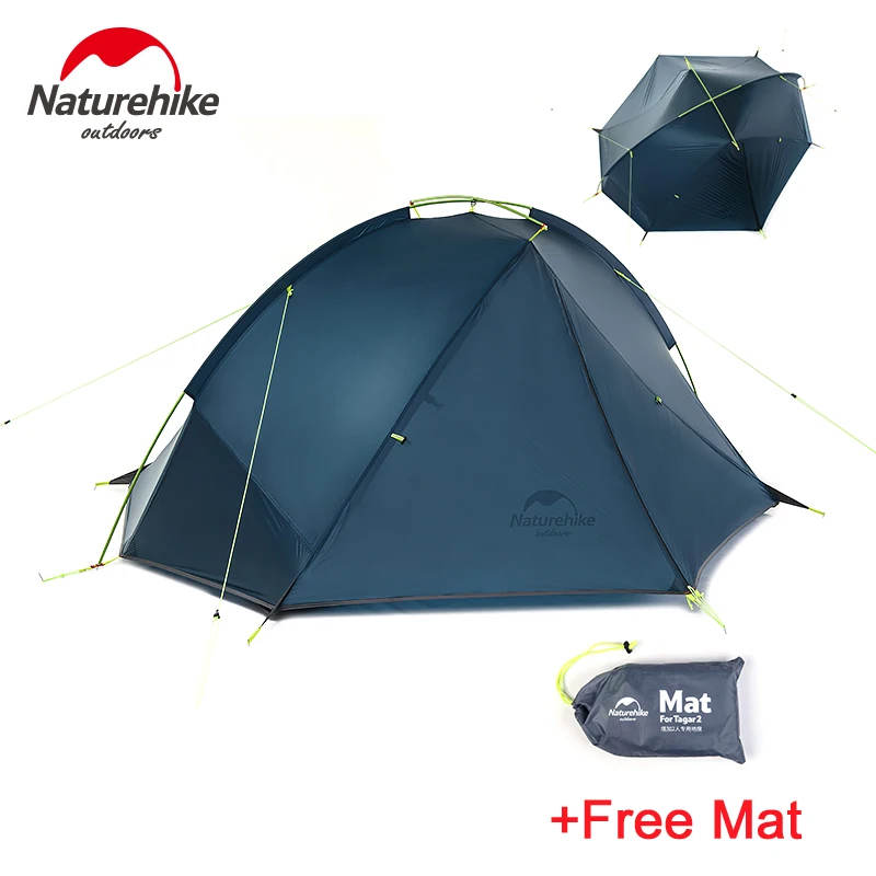 Палатка NatureHike Taga для 1 2 человек рюкзак кемпинга 20D Ультралегкая тканевая палатка