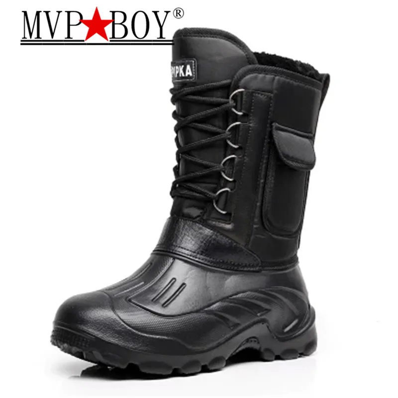 Супертеплые мужские зимние ботинки Mvp для мальчиков Теплые Водонепроницаемые