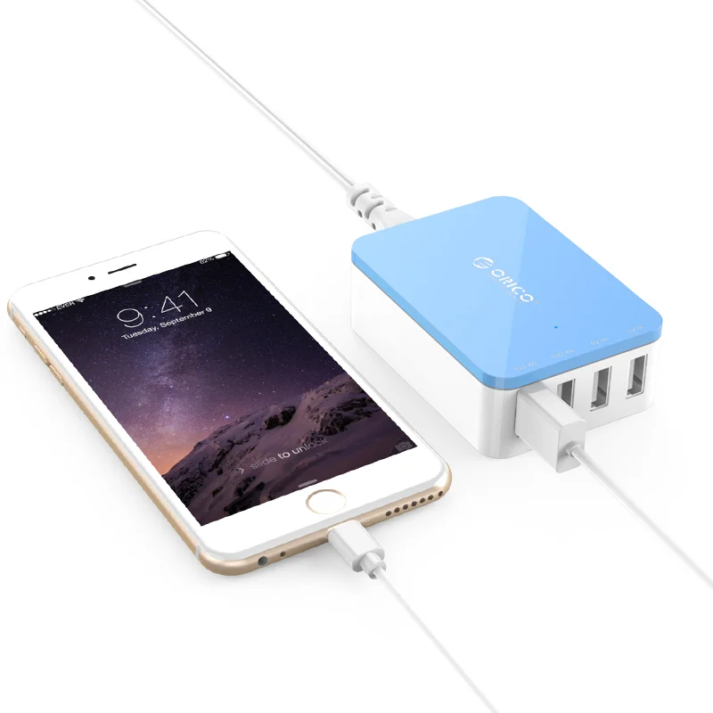 Универсальное настольное зарядное устройство ORICO с 4 USB-портами для Samsung Xiaomi Huawei |