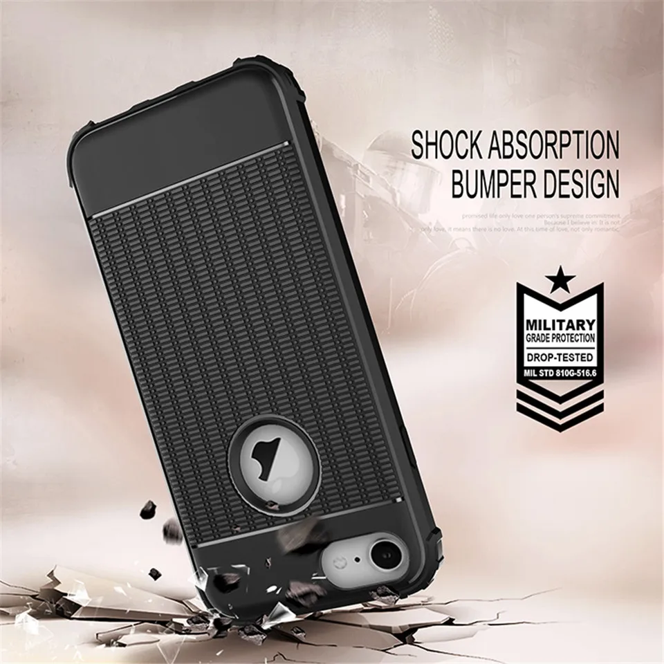 AntiShock heat dissipation TPU Armor Case For iphone 7 SE 5 5s 6 6s 8 Plus X XR XS MAX Cover Rubber Silicone Soft Back Cases |