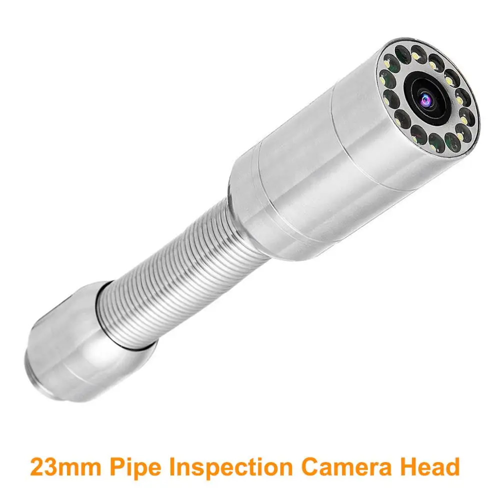 

23 мм сливная труба из нержавеющей стали для канализации, змеевидная труба, Инспекционная камера, головка для трубы, Инспекционная камера, за...