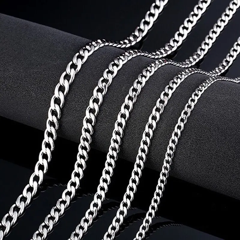 Оптовая продажа ювелирных изделий-55 см длина титановой стали 316 7 размеров