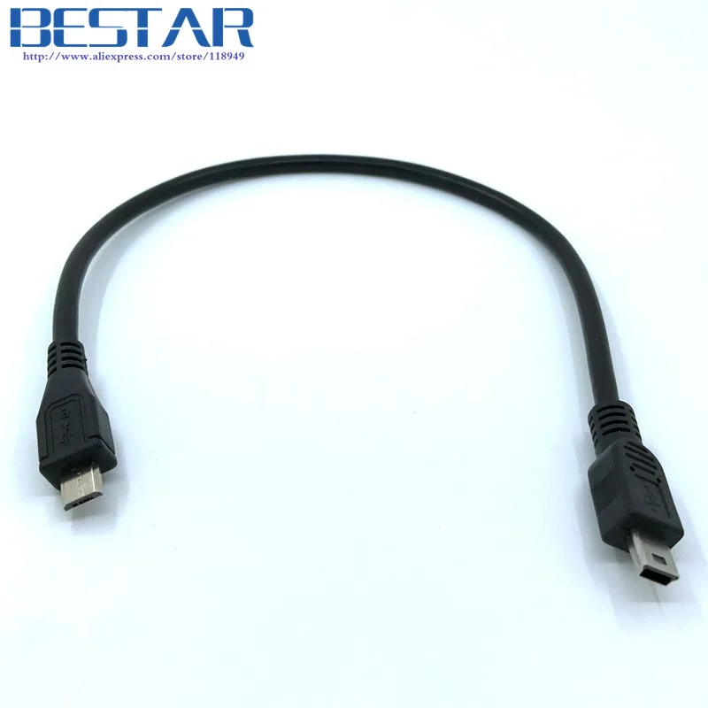 30 см мини-usb 2 0 5-контактный к микро USB micro-usb разъем адаптер зарядный кабель 1 фут для
