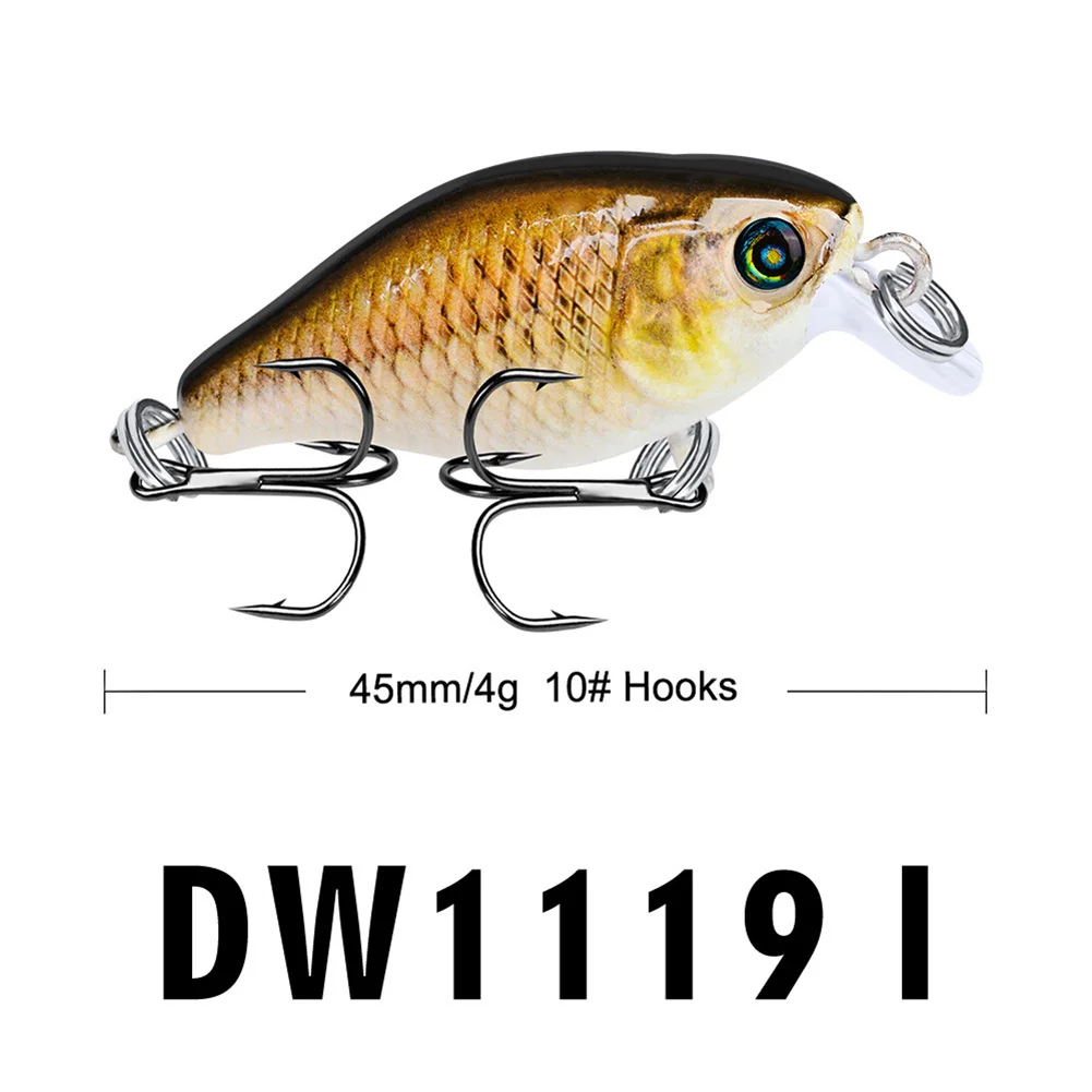 Искусственные приманки для рыбалки 45 мм 4 г Крючки Аксессуары Озерного моря C55K