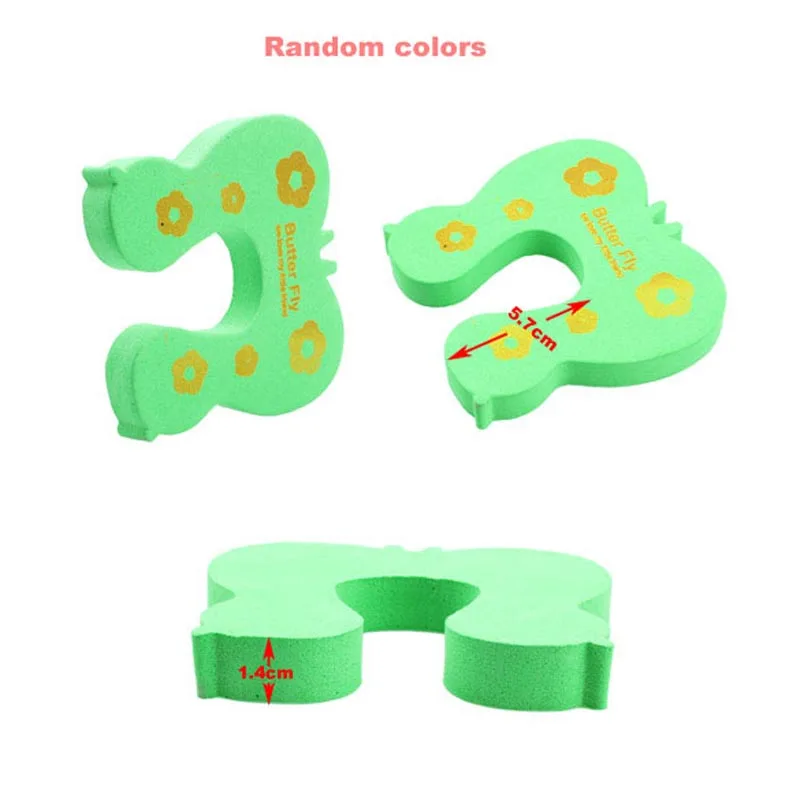 

4pcs Cute Baby Door Stopper Safe Finger Guard Protector Lock Pinch Stop Cartoon Children Safety Guard Door Clamp Stops Lock