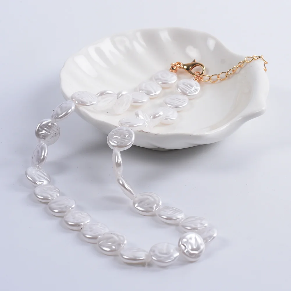 Длинное геометрическое Макси-ожерелье Za, красочный дизайн, Boho Seashell, раковины, жемчужные винтажные этнические цепи для женщин, свадебные украшения