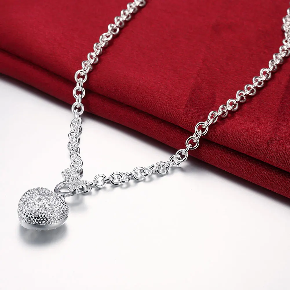 Сердце замок sautoirs kette ожерелья и кулоны colgante женщин Баян мужской en argent с