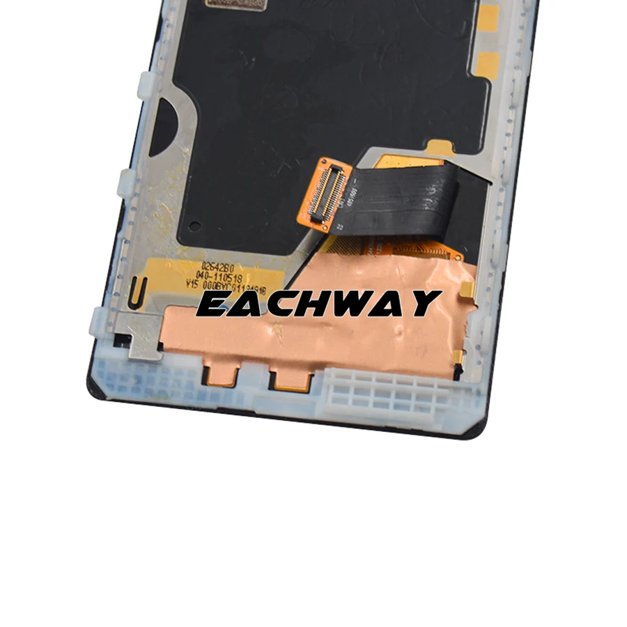 Тестированный новый черный ЖК-дисплей 4,5 дюйма для Nokia 1020 с сенсорным экраном и рамкой Lumia.