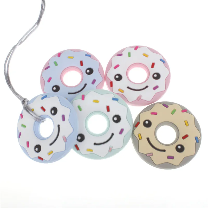 5 шт. детский силиконовый прорезыватель для зубов|pacifier pendant|baby pendantsilicone teether pendant |