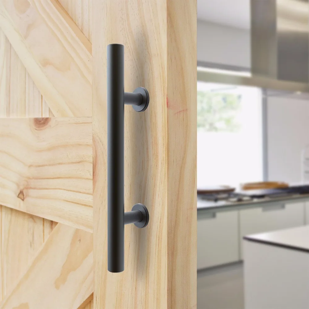 High-quality Black metal Sliding Barn Door Pull Handle Wood door handle 19-010-B | Обустройство дома