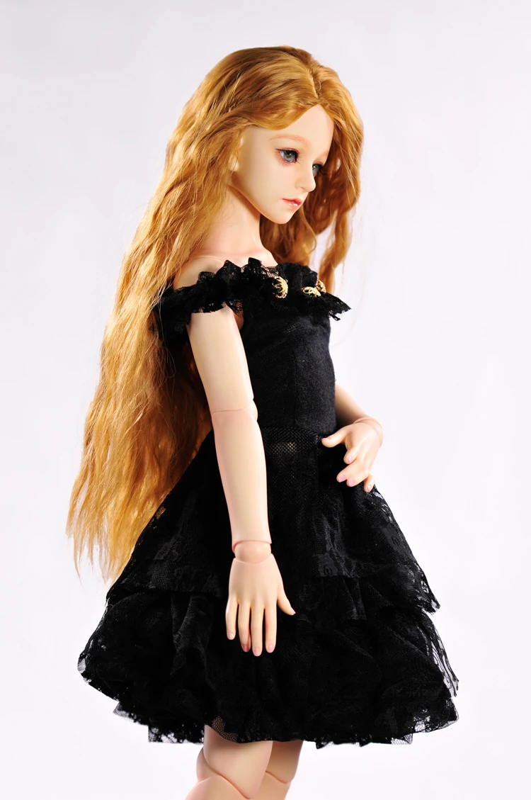 Принцессы одежда подходит для 1/3 1/4 BJD 1/2 дух Куклы Игрушечные лошадки черный