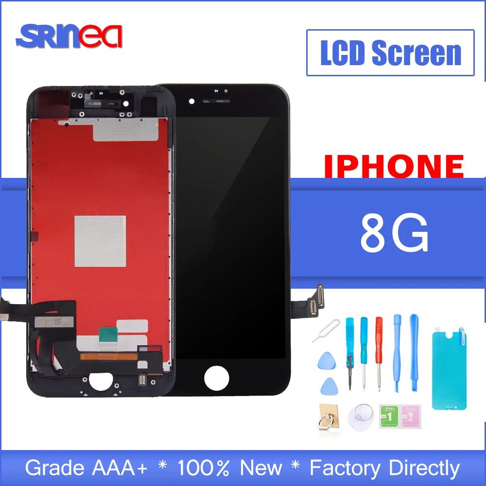 Класс AAA ЖК дисплей для iPhone 8 сенсорный экран дигитайзер сборка Apple i Телефон г A1863
