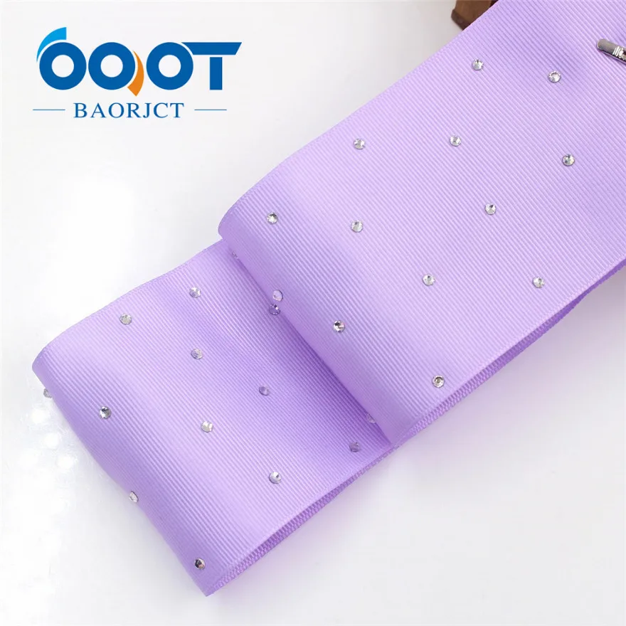 I-19416-1020 OOOT BAORJCT I-19416-1017, одноцветная белая лента с бриллиантами 3 ''75 мм, DIY ручной работы аксессуары для волос Свадебные украшения для вечеринки 2 года - Цвет: I-19416-1020
