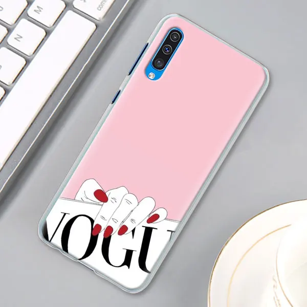 03 Комплект из модных женских надпись «More Issues than Vogue чехол КРЫШКА ДЛЯ samsung Galaxy A30 A40 A50 A70 A6 A8 плюс A7 A9 M30 чехол для телефона Coque - Цвет: 03
