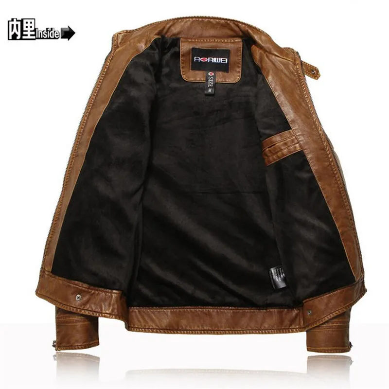 5XL мужские Куртки из искусственной кожи мотоциклетный велосипед ковбойская куртка винтажный искусственная кожа мужские плюс бархатные толстые деловые повседневные пальто для мужчин