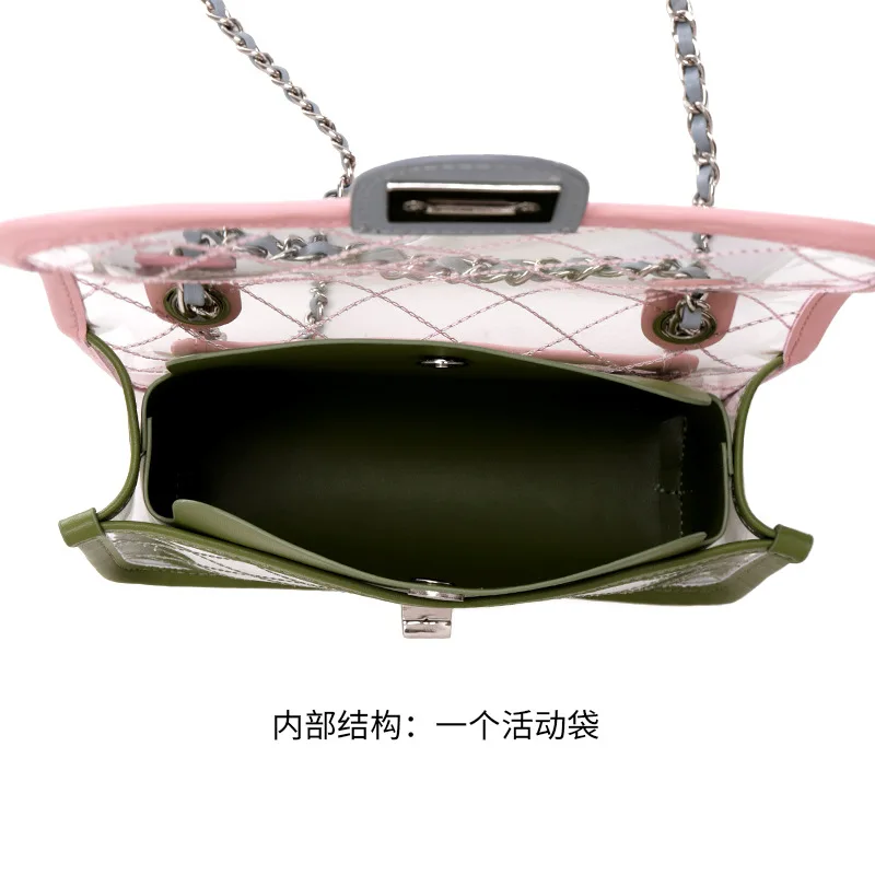 Luxury Ladies Hand Bags Summer Matte Clear Purse Small Tote Bags for Women Transparent Shoulder Cross Body Bolsa Feminina