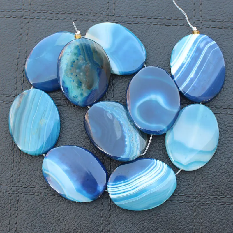 Бусины овальные разных цветов 28-30x37-40 мм 8 шт. Смешанная оптовая продажа для всех