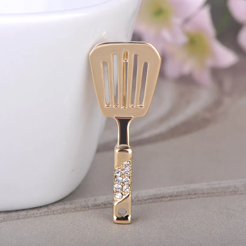 Женская брошь в форме шпателя Funmor кухонного аксессуар для одежды маленького
