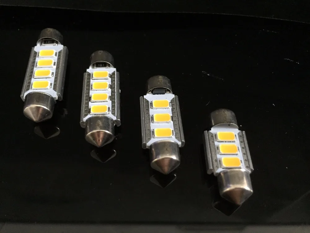 2X ультра-яркие желтые CANBUS 5730 SMD LED 31 мм 36 39 41 C5W без ошибок Festoon автомобильные