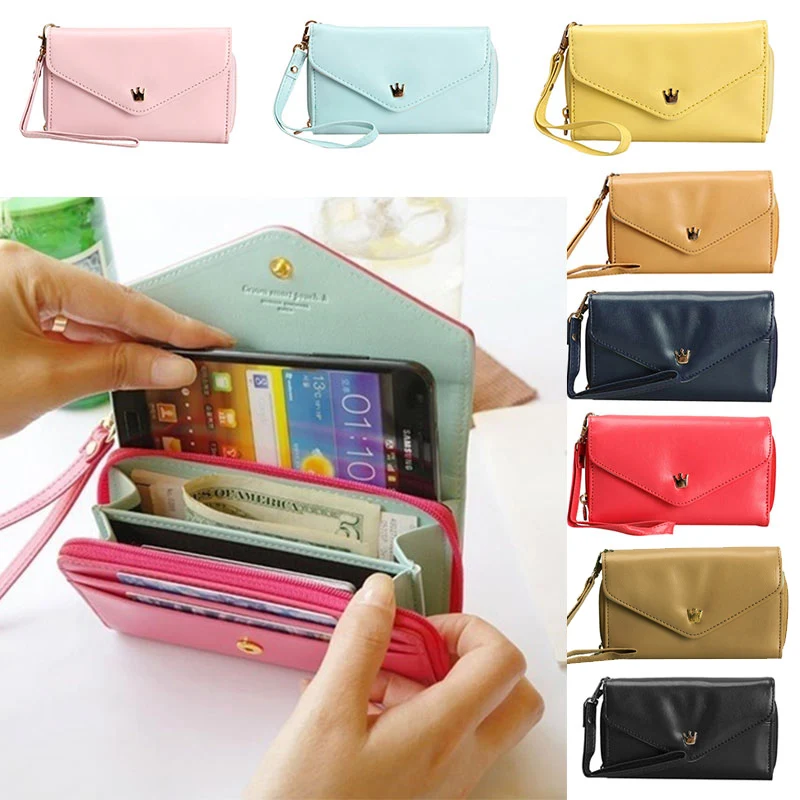 Лидер продаж женская модная сумочка смарт кошелек с изображением короны для