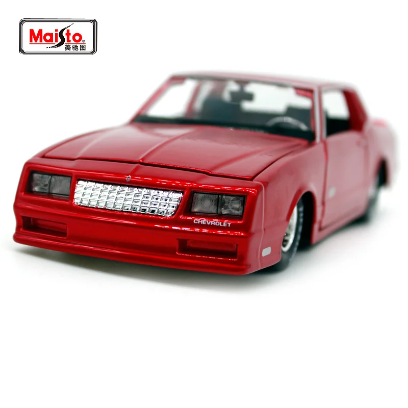 

Maisto 1:24 1986 Chvrolet Monte Carlo SS Refitted Vehicle Involving Cars Diecast Model Car Toy New In Box Free Shipping Red32530