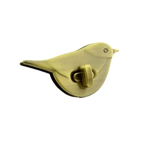 10 шт.лот, Застежки в виде Милых птиц, аксессуары для поворотных сумок, застежки с поворотным замком, застежки сделай сам для кошелька, металлические замки