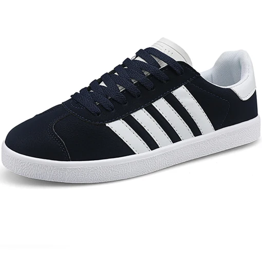 Men Shoes Blue Трендовая брендовая мужская обувь для скейтбординга; кроссовки суперзвезды на плоской подошве; Мужская Спортивная обувь для улицы; Мужская прогулочная обувь; zapatos hombre - Цвет: Men Shoes Blue
