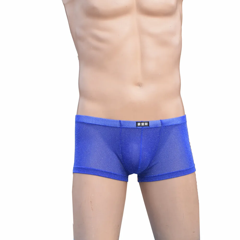 Мужское нижнее белье Howe Ray прозрачные дышащие боксеры с низкой талией|Мужские