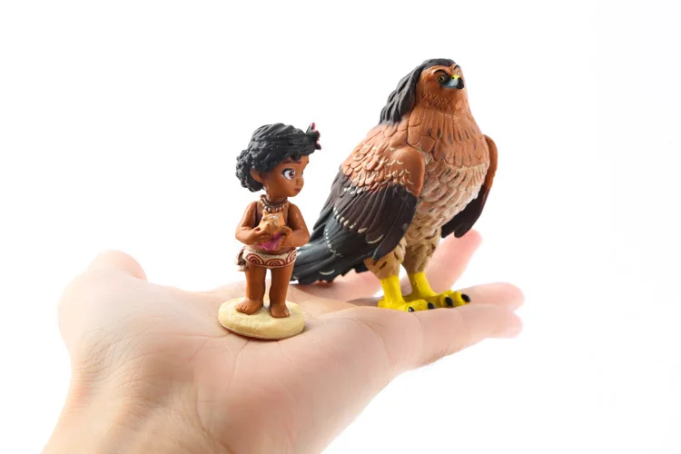 Модель 2016 года игрушки из м/ф Моана Мини куклы ПВХ для детей подарок|movies toys|figure pvcpvc