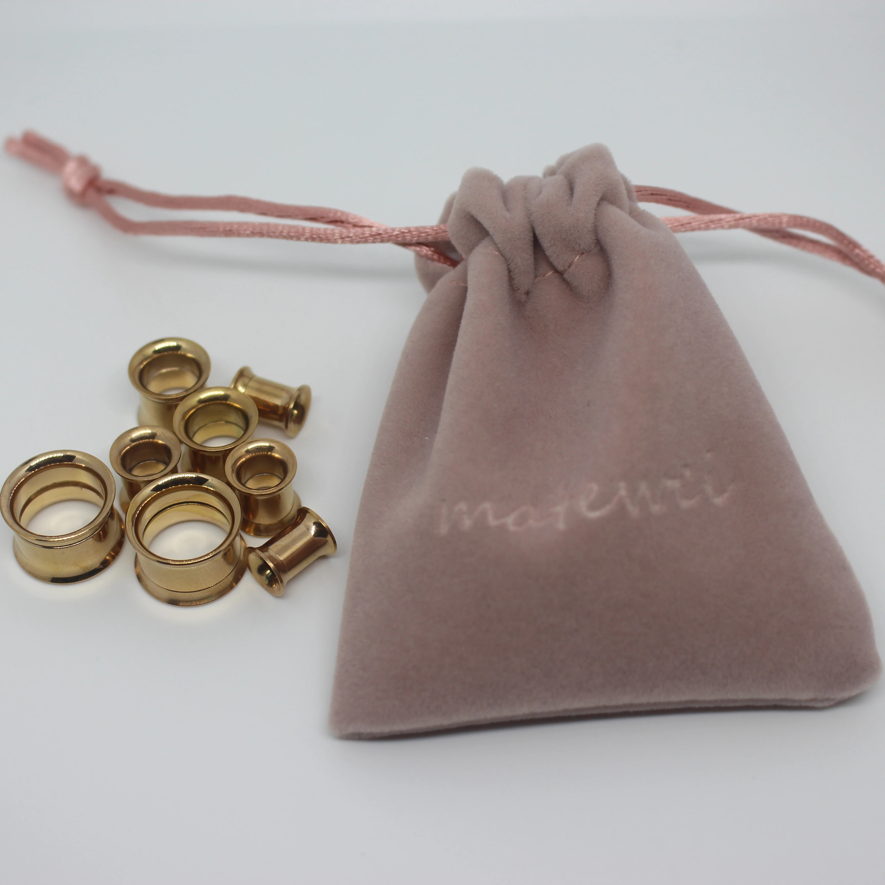 Matewei 2 шт. ушные растяжки комплект хирургические стальные тоннели для ушей серьга