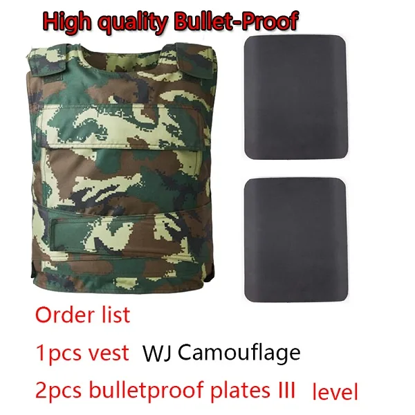 Bulletproof III Пуленепробиваемый жилет, уровень IV, тактический жилет, высокое качество, сталь, защита жизни, безопасность, бронежилет, настоящий военный защитный боевой жилет - Цвет: Bulletproof III