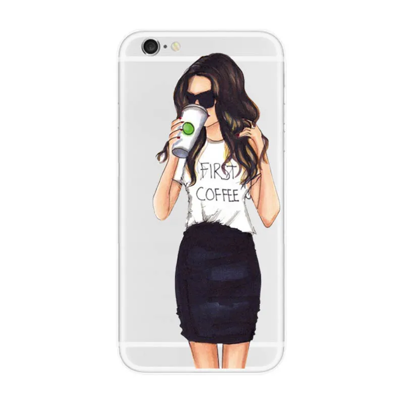 Cartoon Silicone Phone Case For iPhone 7 8 Plus X 10 Soft Animal Girls Back Cover 6 6S 5 SE Coque Fundas |
