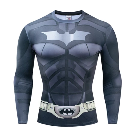 Nightwing новейший Comics cosplay Costume Cloth Tops мужские футболки с длинным рукавом с 3D принтом Мужские компрессионные рубашки - Цвет: CX-049