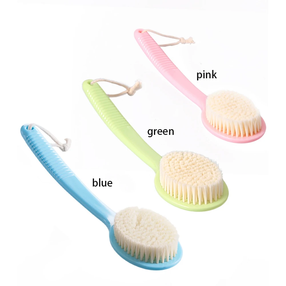 Ванна щетка с длинной ручкой кожи душ ноги трения для сзади скрабирования тела