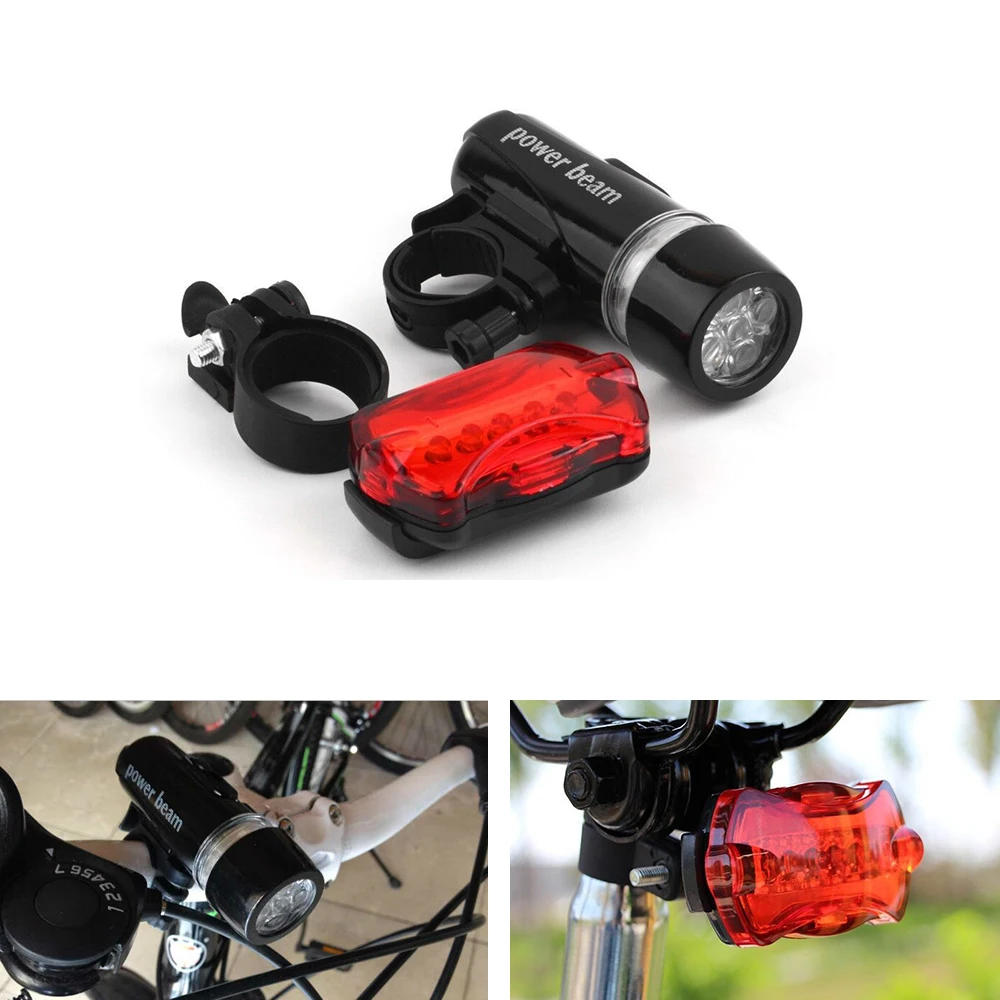 Водонепроницаемый набор фонариков для велосипеда 5 светодиодный передний фонарь