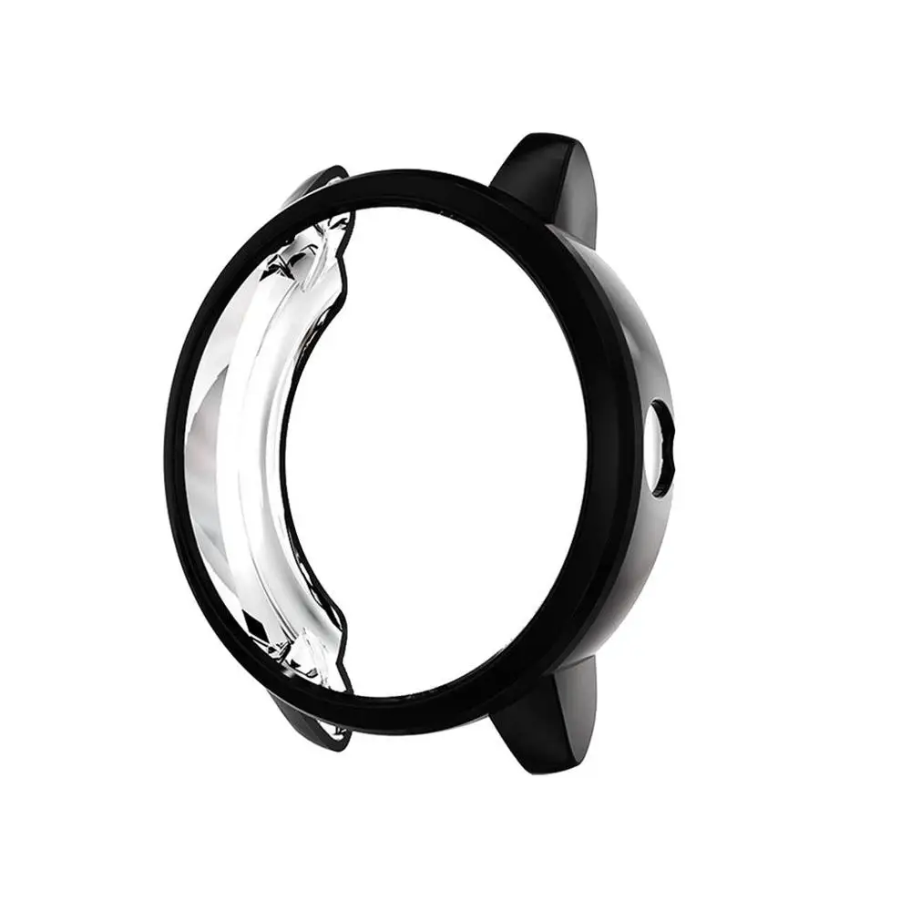 Black Ультра-тонкий ТПУ покрытие защитный чехол для Garmin vivoactive 3 Смарт часы носимых защитных аксессуаров#626 - Цвет: Black