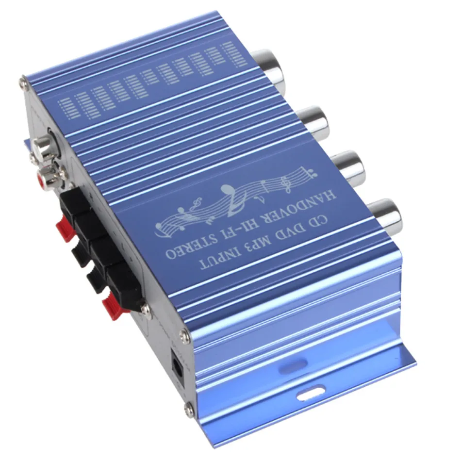 Универсальный 12 в CD / DVD MP3 вход Hi-Fi стерео аудио бас динамик усилитель сабвуфера RMS