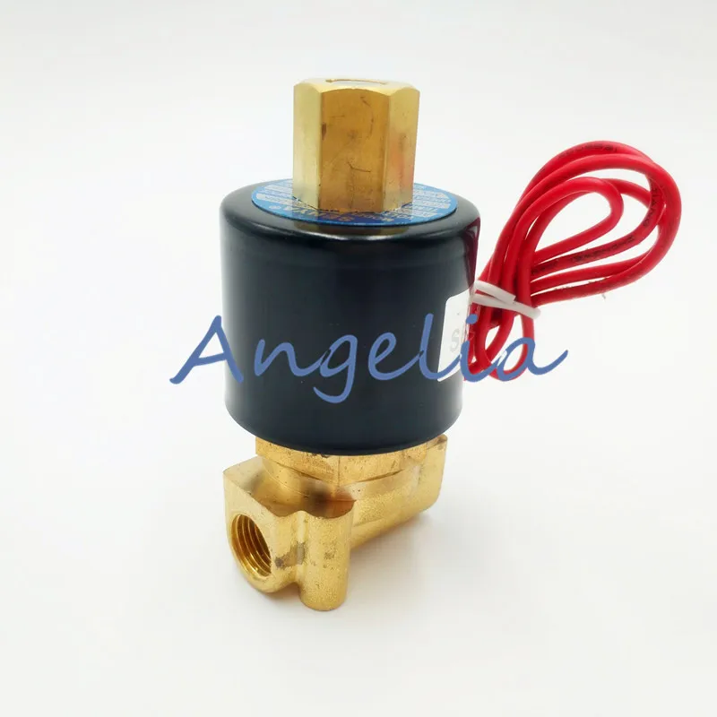 G1/4 &quotN/O DC24V DC12V латунь Электрический Соленоидный клапан вода газ воздух нормально